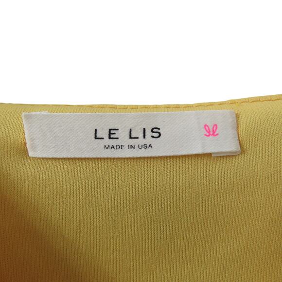 Anthro Le Lis Yellow Floral Dress Spaghetti Strap Mini Boho Sundress Dress Med - Picture 3 of 6